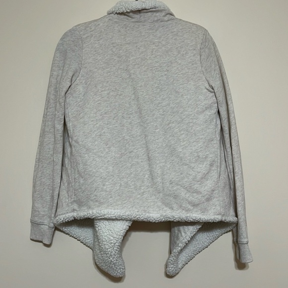 Hollister Sherpa Lined Open Front Cardigan Sz Small - Picture 4 of 6